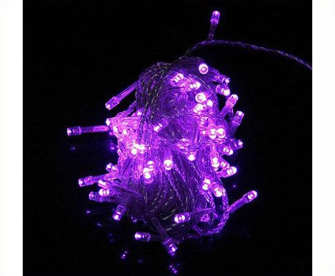 Purple 100 LED 10m Party Wedding String Light 10pcs/lot Free Shipping