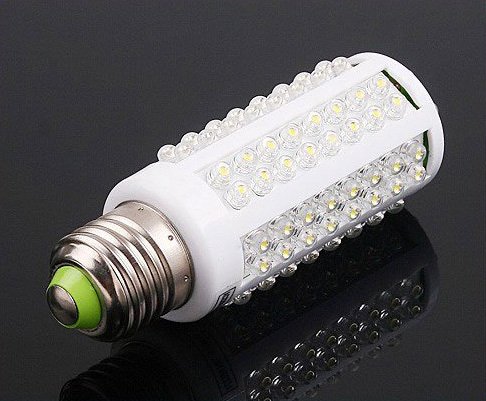 Free Shipping 7W 360 220V Ultra Bright 108 LEDs Corn Light Bulb E27 Natural White 50pcs/lot