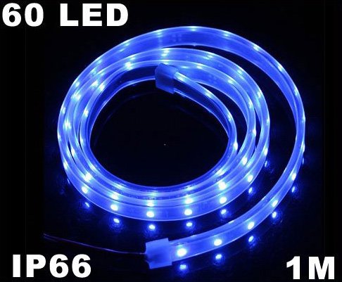 Blue IP66 Waterproof 1M SMD 3528 60 LED Strip Light 10pcs/lot Free Shipping
