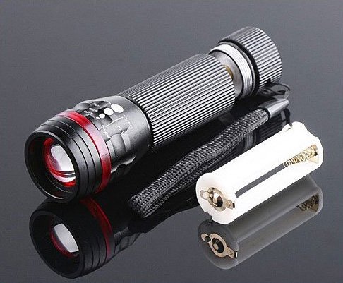 Zoomable 3 Mode CREE LED Flashlight Torch 200 Lumen AAA free shipping Wholesale