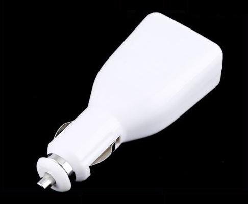 Free shipping Hot sale Dual 2 Port 12V USB Car Charger for Ipod MP3 MP4 car adapter for Ipod