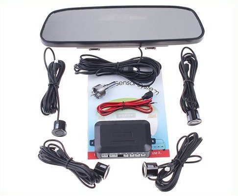 Parking sensor 4 Parking Sensors Car Backup Reverse Radar Rearview Mirror car parking system
