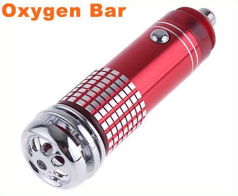 Free Shipping Mini Auto Car Fresh Air Purifier Oxygen Bar Ionizer car air cleaner