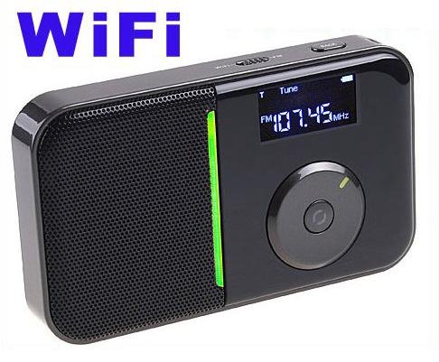 Portable Mini Pocket Wireless WiFi Internet FM Radio Player