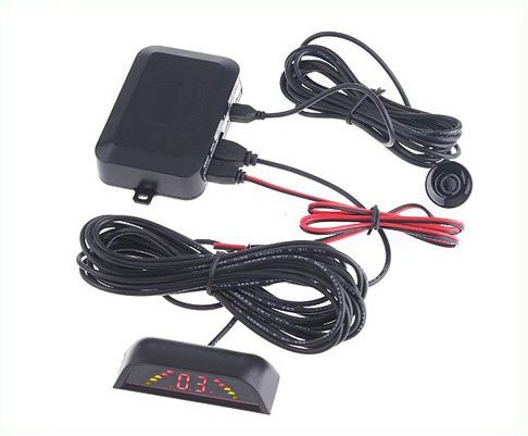 Car Backup Reverse Radar Kit with 4 Parking Sensors car reverse system free shipping