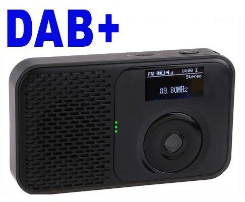 Mini Pocket DAB DAB+ FM Radio MP3 Recorder Alarm Clock free shipping