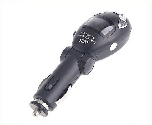 Car MP3 Usb Car FM Transmitter remote control for Car MP3 player with SD MMC SLOT Black