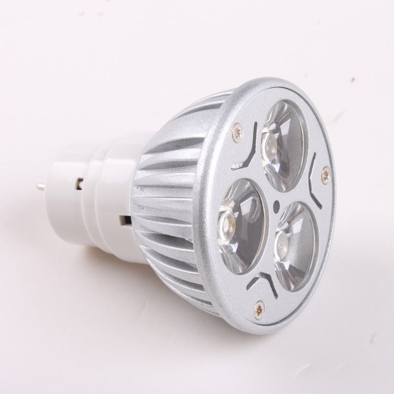 Energy 85-265V 3*1W Warm White LED Spot Light Lamp Bulb 5pcs/lot Free Shipping
