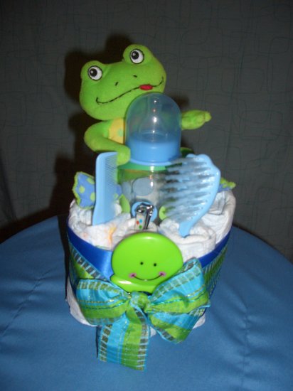 Macy Baby Cake Cute Frog Cupcake diaper cakes