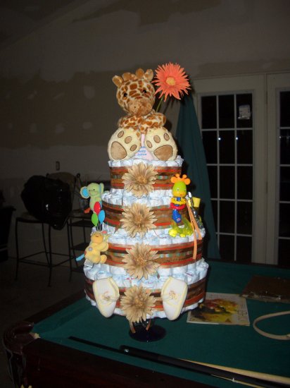 Diaper Cake 4-tier Macy baby cake