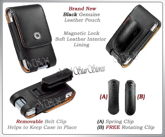 for APPLE iPHONE i PHONE PDA LEATHER CASE POUCH HOLSTER