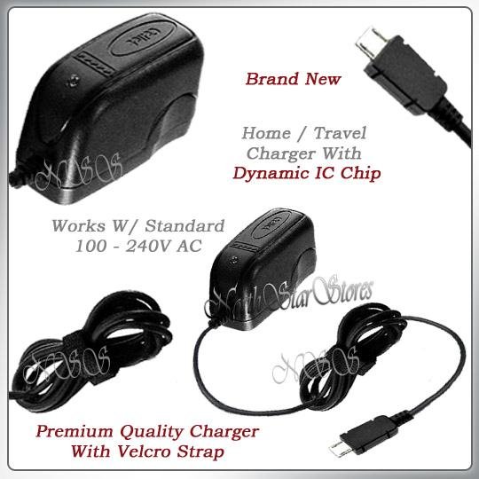 fr MOTOROLA RAZR2 RAZOR 2 II V9x V9m V9 V8 HOME CHARGER