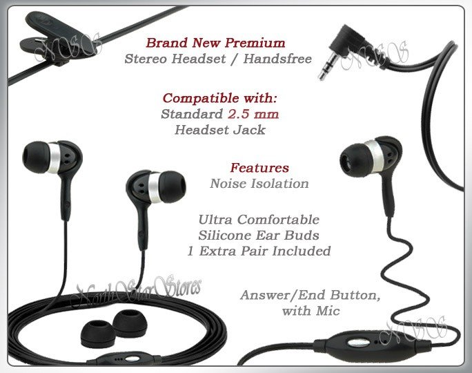 for LG VOYAGER VX10000 VX HANDSFREE STEREO HEADPHONES