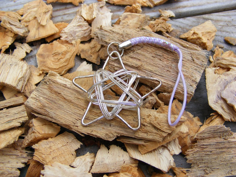 Handcrafted Zipper Pull Geocaching SWAG - Star