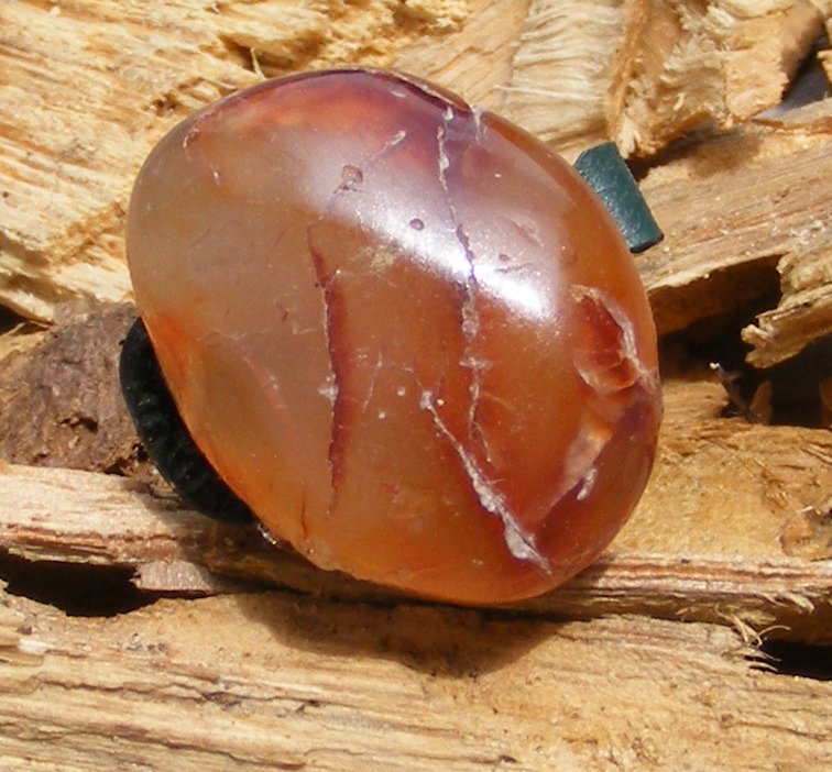 Brown Polished Stone Micro Geocaching Container