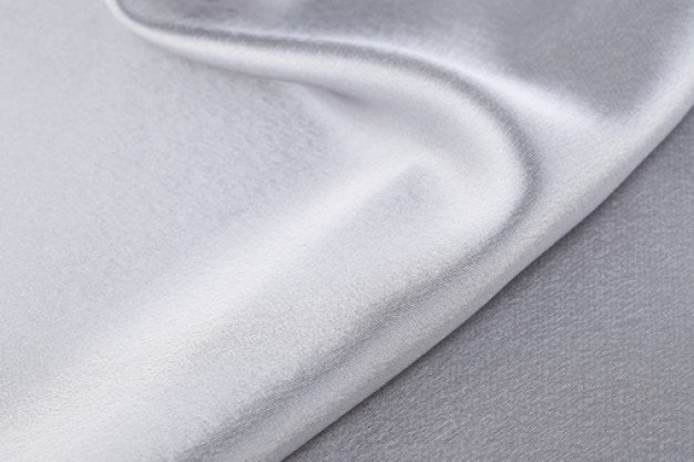 White silk, by the yard