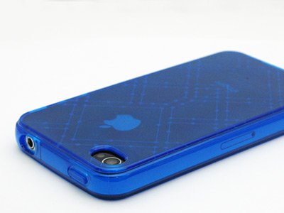 Crystal TPU Skin for Apple iPhone 4 - Blue