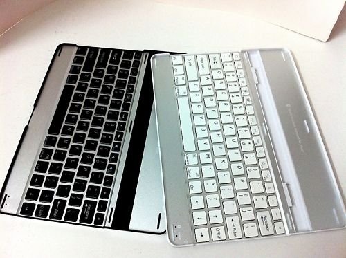Aluminum Bluetooth Wireless Keyboard Case for iPad2