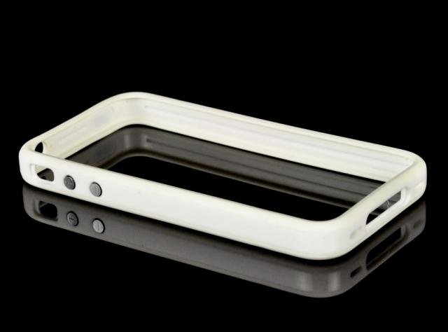OEM SILICONE BUMPERS CASE FOR IPHONE 4 - White