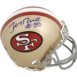 JERRY RICE SAN FRANCISCO 49ERS HOF SIGNED AUTOGRAPHED MINI HELMET MATCHING HOLOGRAMS NUMBERS COA $99