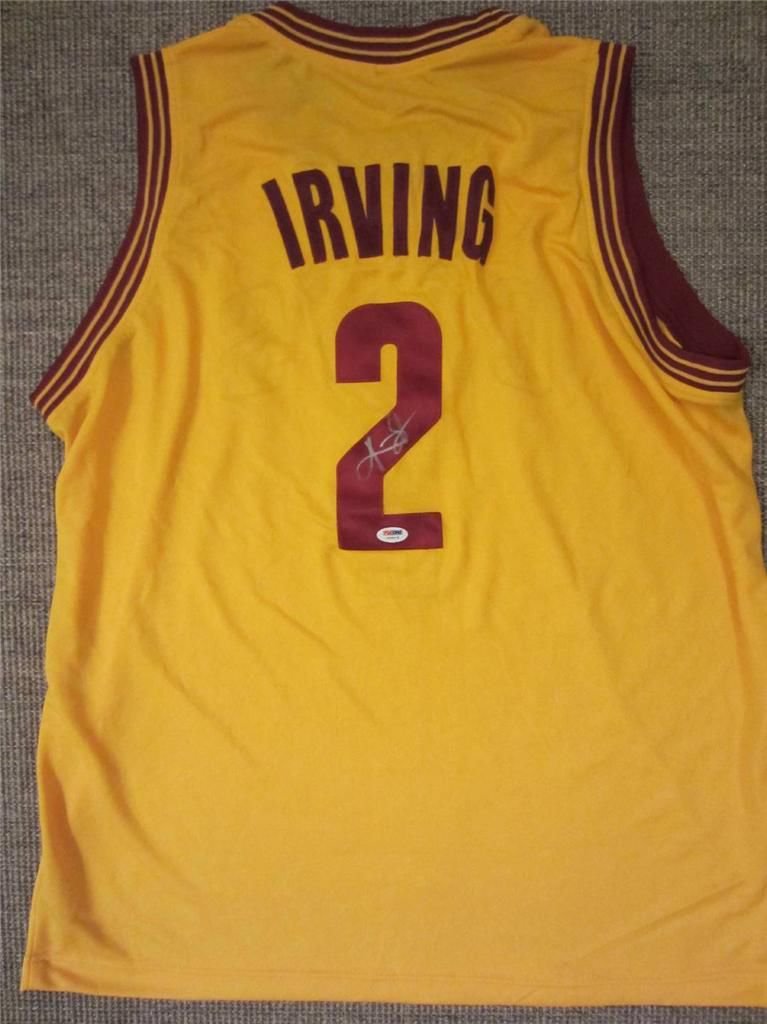 Kyrie Irving Cleveland Cavaliers Hand Signed Autographed Jersey PSA/DNA COA