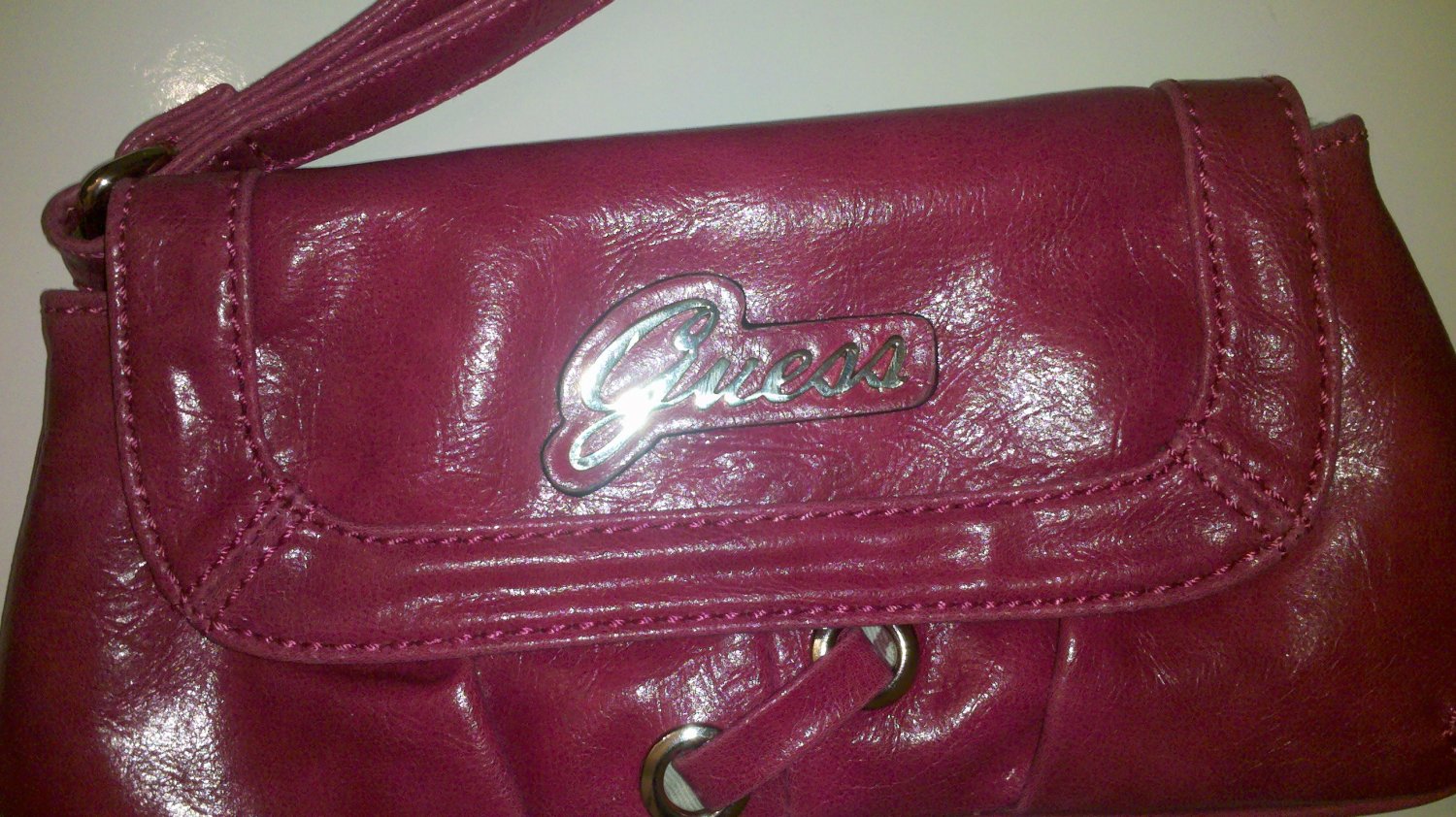 Pink Guess Wristlet