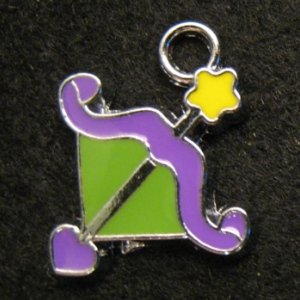 Sagittarius Pendant (Green/Purple)