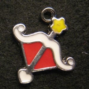 Sagittarius Pendant (Red/White)