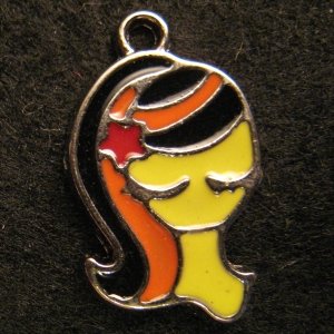 Virgo Pendant (Black/Orange)