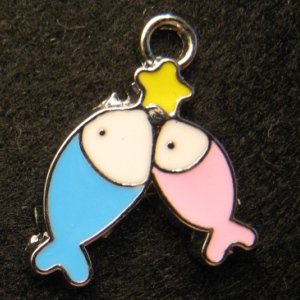 Pisces Pendant (Blue/Pink)