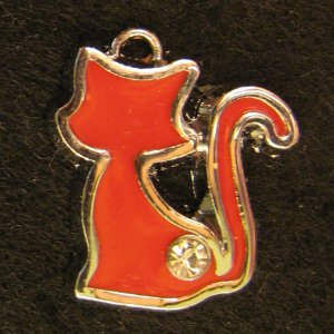 Cat Pendant (Red)