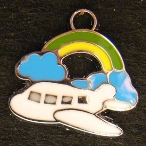Airplane Pendant (Green/Yellow)