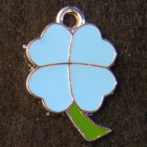 Lucky Clover Pendant (Light Blue/Green)