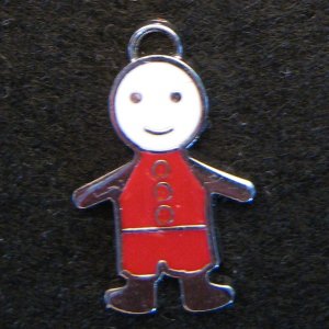 Little Friend Icon Pendant (Red/White)