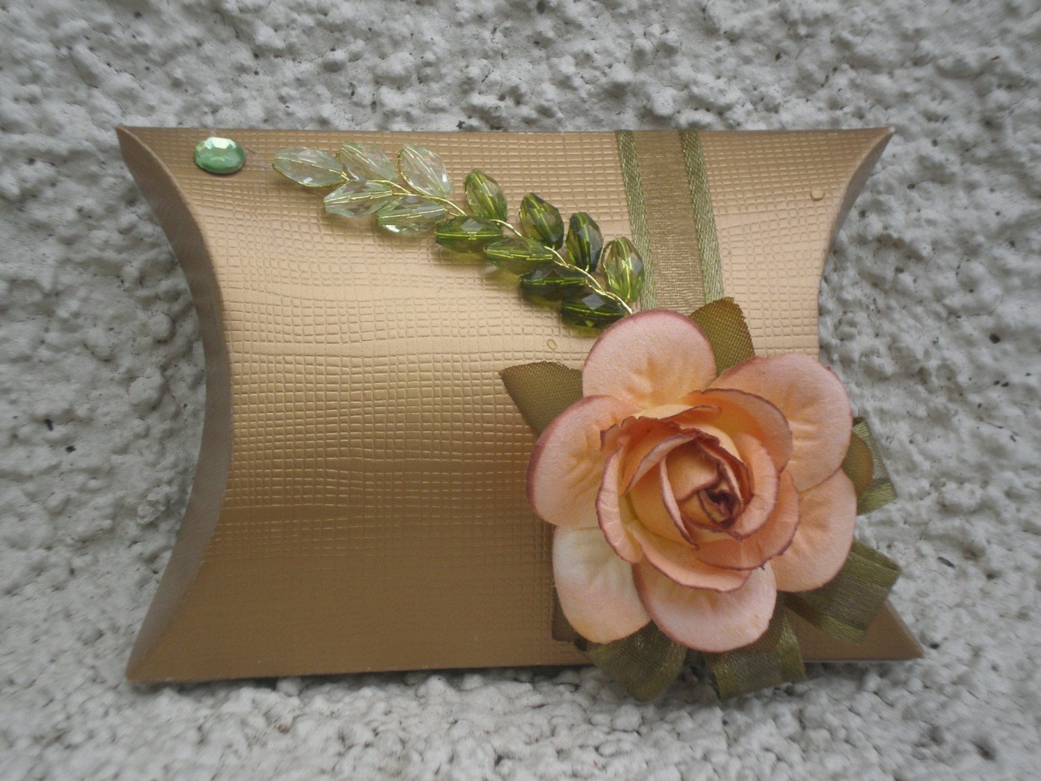 Favor Box- Gold pillow box