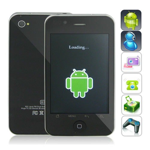 Android 2.2 OS Smart Phone with 3.5 Inch Capacitive Touchscreen with GPS and WiFi