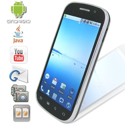 Android 2.2 OS 4.0 Inch Capacitive Touchscreen Smartphone with Dual Camera