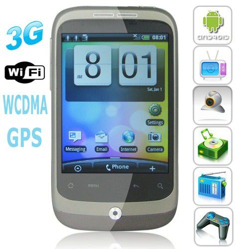 Android 2.2 OS WCDMA 3G 3.2 Inch Capacitive Touchscreen Smartphone with GPS