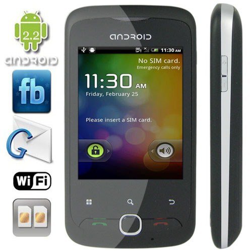 2.8 Inch Touchscreen Android 2.2 OS Smartphone with WIFI + GPS + Analog TV