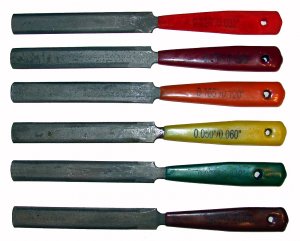 Guitar Nut Files for Luthiers guitar repair.