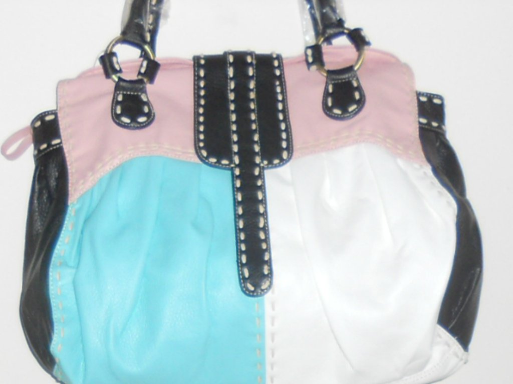 BLACK MULTICOLOR PATCHWORK DESIGNER INSPIRED TOTE HANDBAG