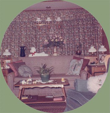 Vintage Photo ROOM DECOR Circa 1960 POODLE