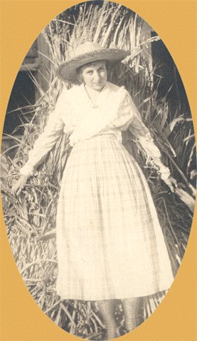 Vintage Photo PROVOCATIVE LOOK Girl & Haystack STRAW