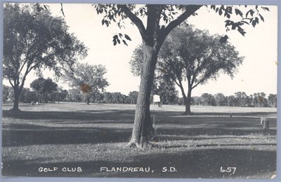 Vintage PHOTO Postcard GOLF CLUB Flandreau SOUTH DAKOTA