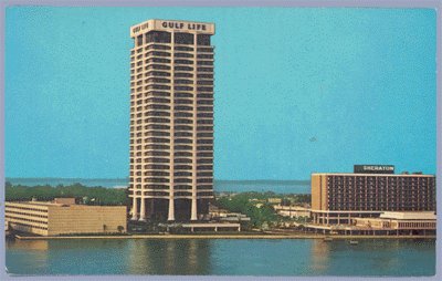 Vintage Postcard GULF LIFE TOWER Jacksonville, Fl