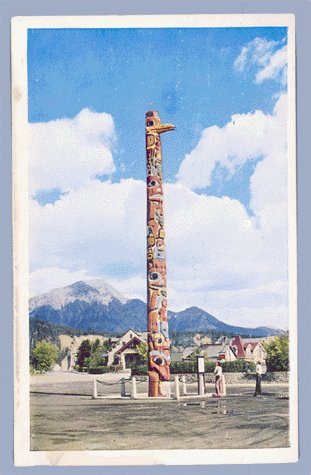 Vintage Postcard TOTEM POLE Jasper Park CANADA