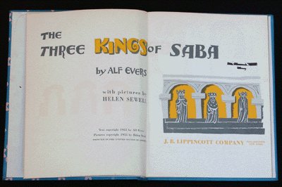 Christmas CHILDRENs Book THREE KINGS OF SABA Helen Sewell
