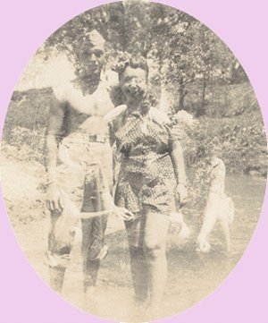 Vintage Photo 1944 SOLDIER WADING Double Exposure