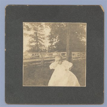 Antique Photo CABINET CARD Infant W B WAYS Baby
