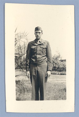 Vintage Photo Miniature 1950s SOLDIER in UNIFORM